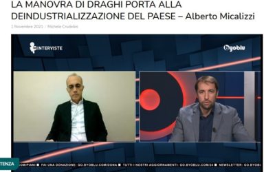 LA MANOVRA DI DRAGHI PORTA ALLA DEINDUSTRIALIZZAZIONE DEL PAESE
